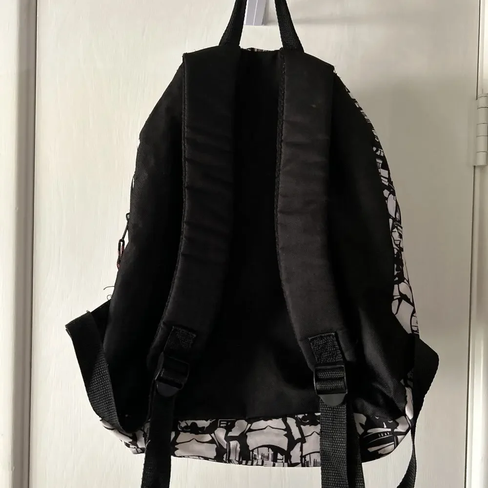 Star Wars Darth Vader Stormtroopers Backpack The Dark Side Black White School